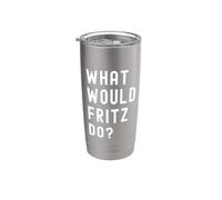 ¿Qué haría Fritz? Vaso térmico de acero inoxidable de doble pared
