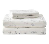 Queen Sheets, Cotton Flannel Bedding Set, Brushed for Extra Softness, Cozy Home Decor (Geese Meadow, Queen)