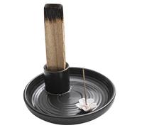 Quemador de incienso de cerámica, portaincienso de cerámica - Quemadores de incienso en soporte de candelabro | Soporte de incienso ardiente para decoración del hogar, soporte de sala, atrapador de