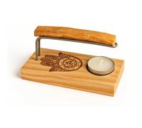 Quemador de Palo Santo con Imagen Mano de Fátima YA-DECOREGALOS