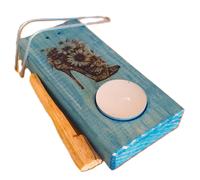 Quemador de palo santo, inciensos o atados con imagen vintage de tacón YA-DECOREGALOS