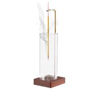 Quemador Incienso Madera cenicero, Soporte para Varilla de Incienso de Madera, Soporte de Incienso de Madera, con Coleccionista de Cenizas Perfumadas, Adecuado para Dormitorios, Salas de Meditación