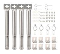Quemadores de barbacoa de gas universales de 30,5 a 44,5 cm para FirePlus de acero inoxidable para parrillas