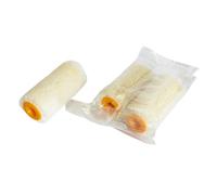 Quercos. Pack 2 Recambio Rodillo Pintura Pequeño Velour Natural 5 cm - Funda de Rodillos Terciopelo Felpa Lana 5mm - Juego de Rodillos Pata de Conejo para Todo Tipo de Pinturas y Barnices.…