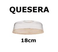 Quesera Madera Tapa Metacrilato 18/20/22/24 Cm,para queso y mantequilla,ARTESANIA EN MADERA NATURAL,gerimport,fespu