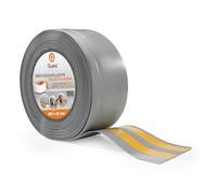 Quest Rodapiés Flexible Autoadhesivo, Rodapié de PVC - 100 mm x 25 mm - Moldura flexible para pared y suelo - decorativo, resistente a los rayos UV (Gris, 10m)