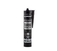 Quiadsa - FIJA+PLUS TURBO - Adhesivo de montaje de curado rápido - Negro - sin disolventes ni siliconas, uso interior y exterior - Sujeción inmediata en 3 segundos - 290 ml