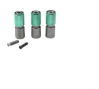 Quick-Lock - Juego de adaptadores hexagonales para taladro y amoladora angular, 3 piezas para m10 M13, conector de aleación de bloqueo seguro, color verde