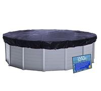 QUICK STAR Solar Cubierta de Piscina de Invierno Redonda 200g / m² para Piscina 366-400 cm Dimensiones de Lona ø 460 cm Negro