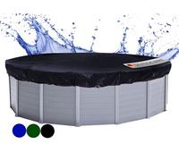 QUICK STAR Solar Cubierta de Piscina de Invierno Redonda 200g / m² para Piscina 500-550 cm Dimensiones de Lona ø 610 cm Negro