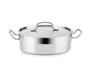 QUID 7084036 - Cacerola de Acero Inoxidable de 3,8 Litros y 28 Cm Azzero