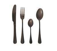 QUID 7714011 - Set de 24 cubiertos Celebrart Acero Inox Negro