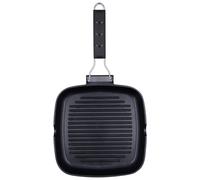Quid Asador Cuadrado Aluminio Fundido Ebano 28 cm (6 Unidades)