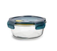 Quid Astral Recipiente Redondo Hermético Vidrio 18x18x8cm - 95cl Otros Vidrios Apto Microondas Apto Congelador Reciclable