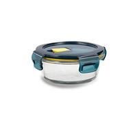 Quid Astral Recipiente Redondo Hermético Vidrio Apto Microondas Apto Congelador Reciclable