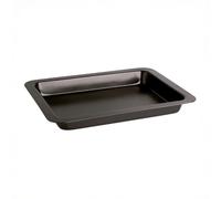 QUID SWEET GREY Bandeja Horno Acero Pintado 36X24X4CM Negro Antiadherente