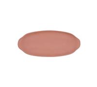 Quid Bandeja Oval Cerámica Mineral Gres 13x30,5 cm (8 Unidades) - Terracota