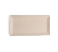 Quid Bandeja Rectangular Cerámica Mineral Gres 15x30 cm (8 Unidades) Beige