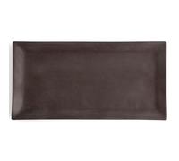 Quid Bandeja Rectangular Cerámica Mineral Gres 15x30 cm (8 Unidades) - Negro