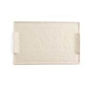 Quid Bandeja Rectangular Cerámica Mineral Gres 35x23 cm (6 Unidades) beige