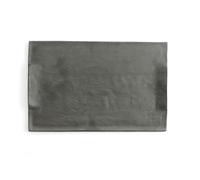 Quid Bandeja Rectangular Cerámica Mineral Gres 35x23 cm (6 Unidades) black