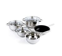 Quid Baterías de Cocina, Acero Inoxidable, Vidrio, 50 cm (Bochum)