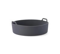 Quid Cesta Redonda Silicona Naturalia 22x8,5 cm (12 Unidades) Gris