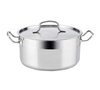 Quid Cla Inoxidable Azzero de Acero Inox 26 x 12,5cm - 6,3l | Acero, Acero Inox, forma redondo, acabado metalizado, 26 x 12,5cm - 6,3l