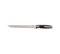Quid Cuchillo Jamón Acero Inoxidable Habitat 25 cm (12 Unidades) de color Negro