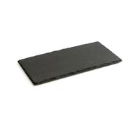 QUID GASTRO FUN Bandeja Desayunos Pizarra 32X17CM Negro Rugoso Fácil de limpiar Reciclable