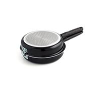 Quid Sartén doble Gastro Fun 7554039 Aluminio estampado antiadherente 20 cm Negro