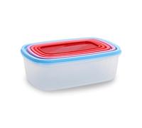Quid Set de 5 recipientes con tapa Habitat de plástico, 200 cl