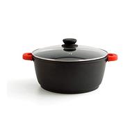 Quid Intense Cacerola Aluminio Fundido 28x12,5cm Negro, 6.35 L