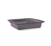 Quid Molde Cuadrado Silicona Reforzado Scarlet 22,8x24,1x4,6 cm (12 Unidades) - Burdeos