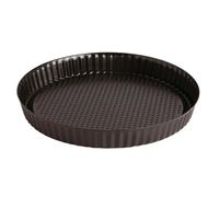 Quid Sweet Grey Molde Tarta Plano Acero Pintado 25x3cm Negro
