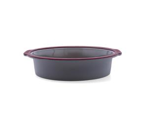 Quid Molde Tarta Redondo Scarlet 25,7x26,8x5,8 cm (12 Unidades) Burdeos