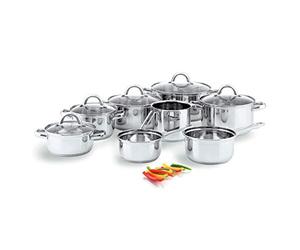 Quid Ottawa Bateria Acero Inoxidable 8 Piezas Acero