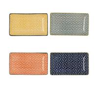 Quid Pippa Bandeja Rectangular Surtida Porcelana 15x9cm Multicolor