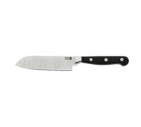 Quid Professional Cuchillo Santoku Inox Chef Black 13 cm (10 Unidades) de Acero Inoxidable