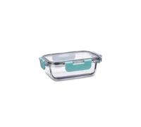 Quid Purity Recipiente Hermético Vidrio 15,3x11,2x5,8cm - 37 oro Apto Microondas Apto Congelador Reciclable