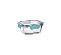 Quid Purity Recipiente Hermético Vidrio 13,7x13,7x6,4cm - 53 oro Apto Microondas Apto Congelador Reciclable