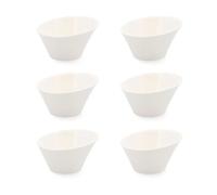 QUID SELECT Set 6 Mini Bol 12,5CM Blanco Brillo Blancura y resistencia para el día a día