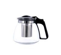 QUID SERENIA Tetera Vidrio Filtro Inox 0,9L Transparente Liso Filtro en acero inoxidable con tapa Reciclable