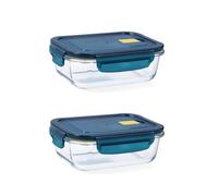 Quid Set de 2 recipientes herméticos Astral de vidrio, 64 cl