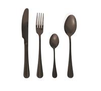 QUID 7714011 - Set de 24 cubiertos Celebrart Acero Inox Negro