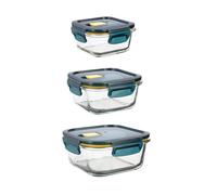 Quid Set de 3 recipientes herméticos Astral de vidrio, 80 cl