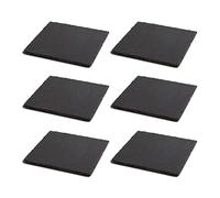 Quid Set de 6 bandejas Gastro Fresh de pizarra 20 x 20 cm