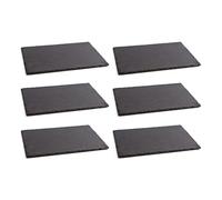 Quid Set de 6 bandejas Gastro Fresh de pizarra 40 x 30 cm