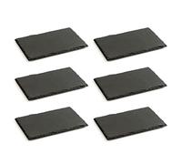 Quid Set de 6 bandejas Gastro Fun de pizarra 20 x 13 cm