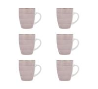 Quid Set de 6 mugs Vita Morning de gres 35 cl